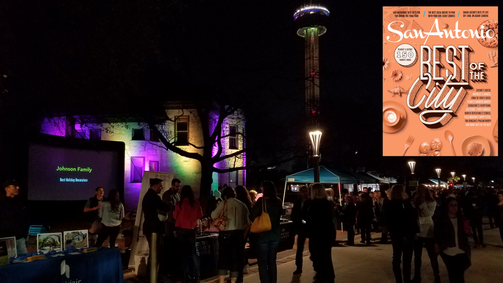 Living Light Shows at Tower of the Americas in Hemisfair Park
